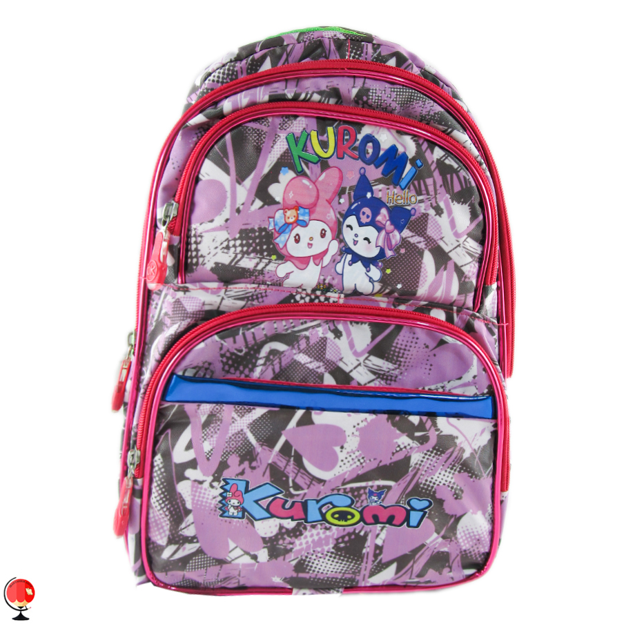 کوله پشتی دخترانه کرومی صورتی