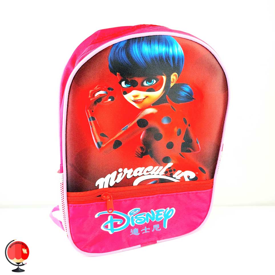 کوله پشتی دخترانه طرح دختر کفش دوزکی